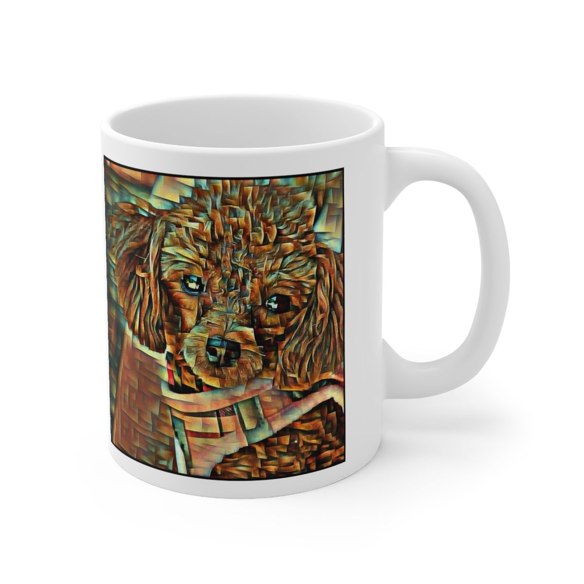 Picture of Toy Poodle-Cool Cubist Mug