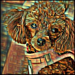 Picture of Toy Poodle-Cool Cubist Mug