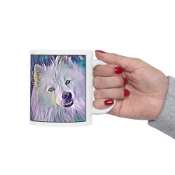 Picture of American Eskimo-Lavender Ice Mug