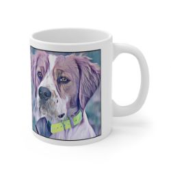 Picture of Brittany Spaniel-Lavender Ice Mug
