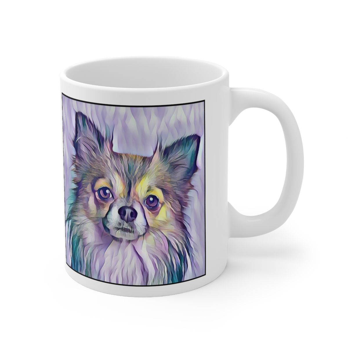 Picture of Chihuahua Long Hair-Lavender Ice Mug