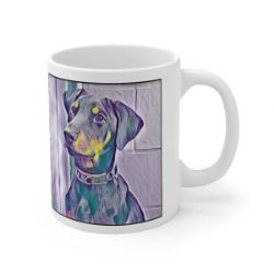 Picture of Doberman-Lavender Ice Mug