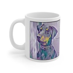 Picture of Doberman-Lavender Ice Mug