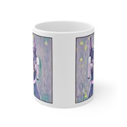 Picture of Doberman cropped-Lavender Ice Mug