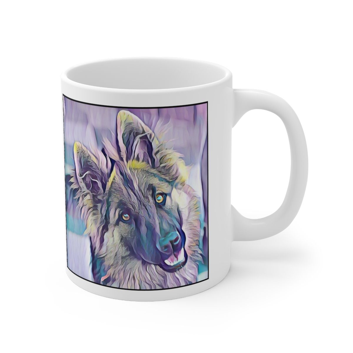 Picture of German Shepherd-Lavender Ice Mug