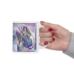 Picture of German Shepherd-Lavender Ice Mug