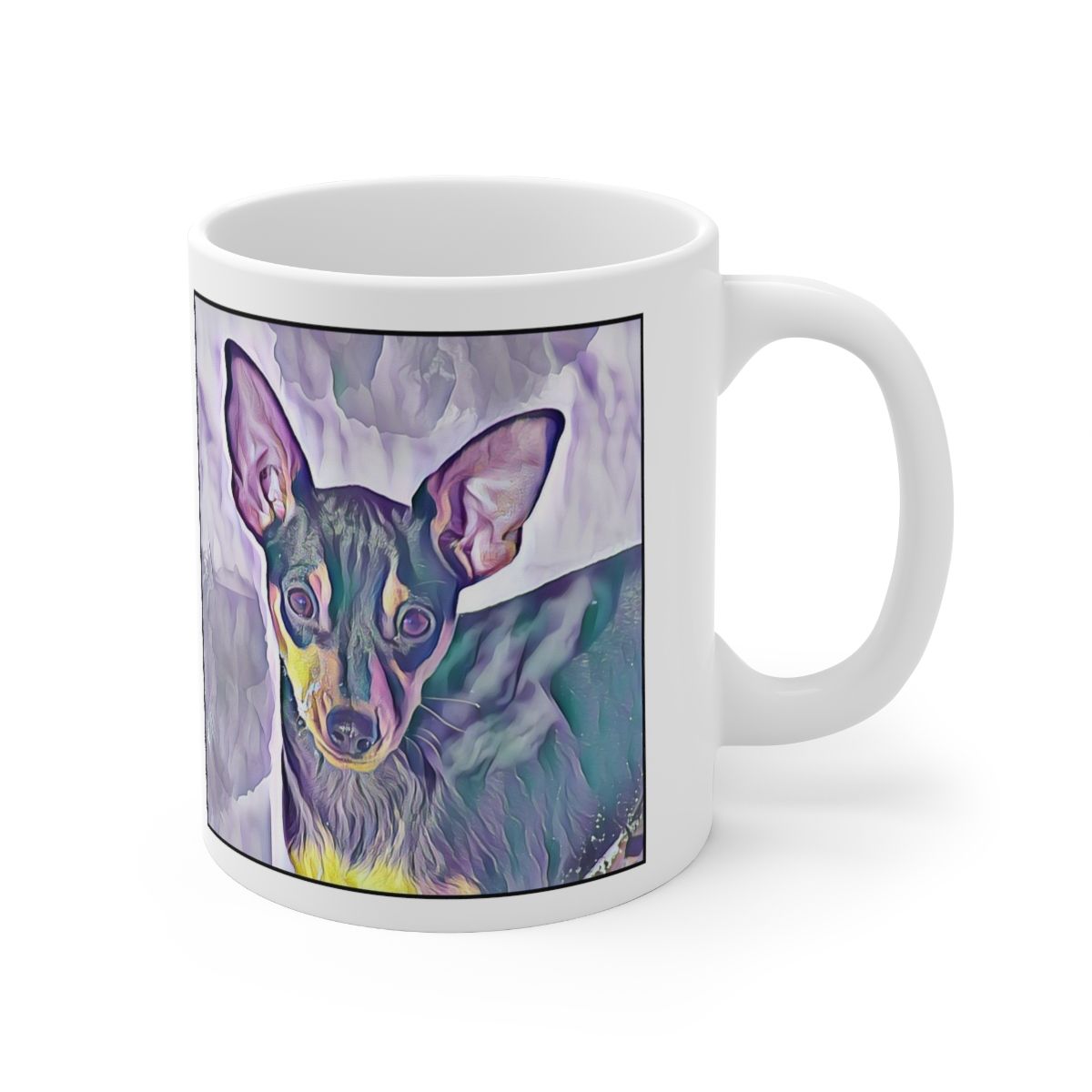 Picture of Miniature Pinscher-Lavender Ice Mug