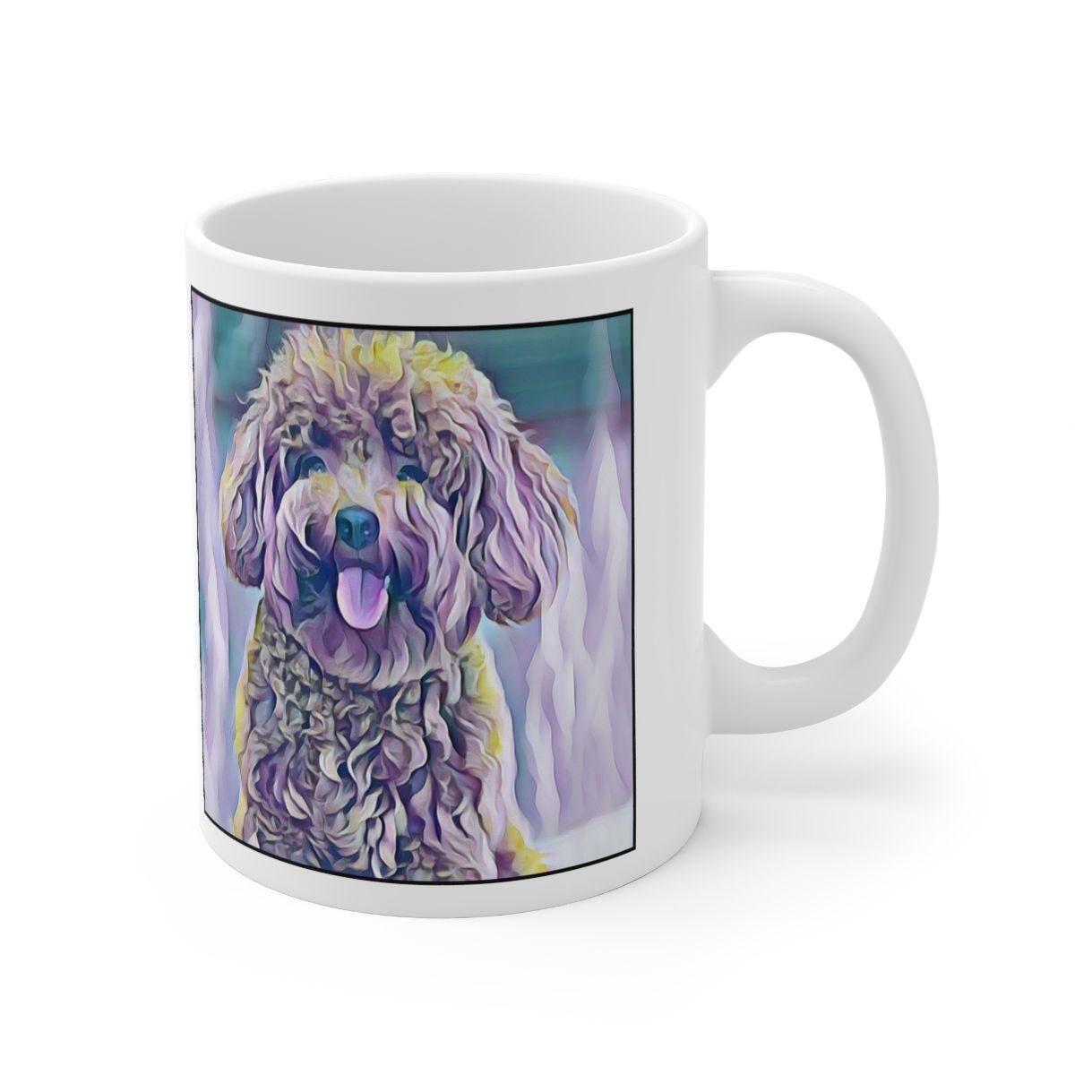 Picture of Miniature Poodle-Lavender Ice Mug