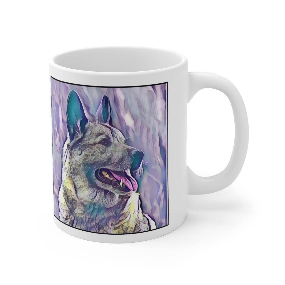 Picture of Norwegian Elkhound-Lavender Ice Mug