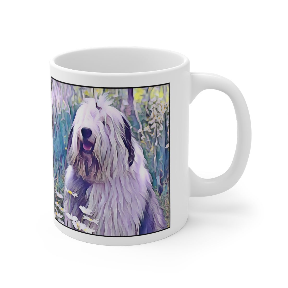 Picture of Old English Sheepdog-Lavender Ice Mug