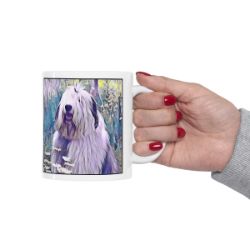 Picture of Old English Sheepdog-Lavender Ice Mug