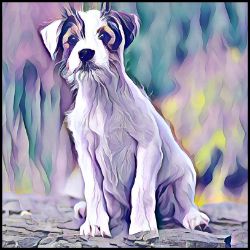 Picture of Parson Russell Terrier-Lavender Ice Mug