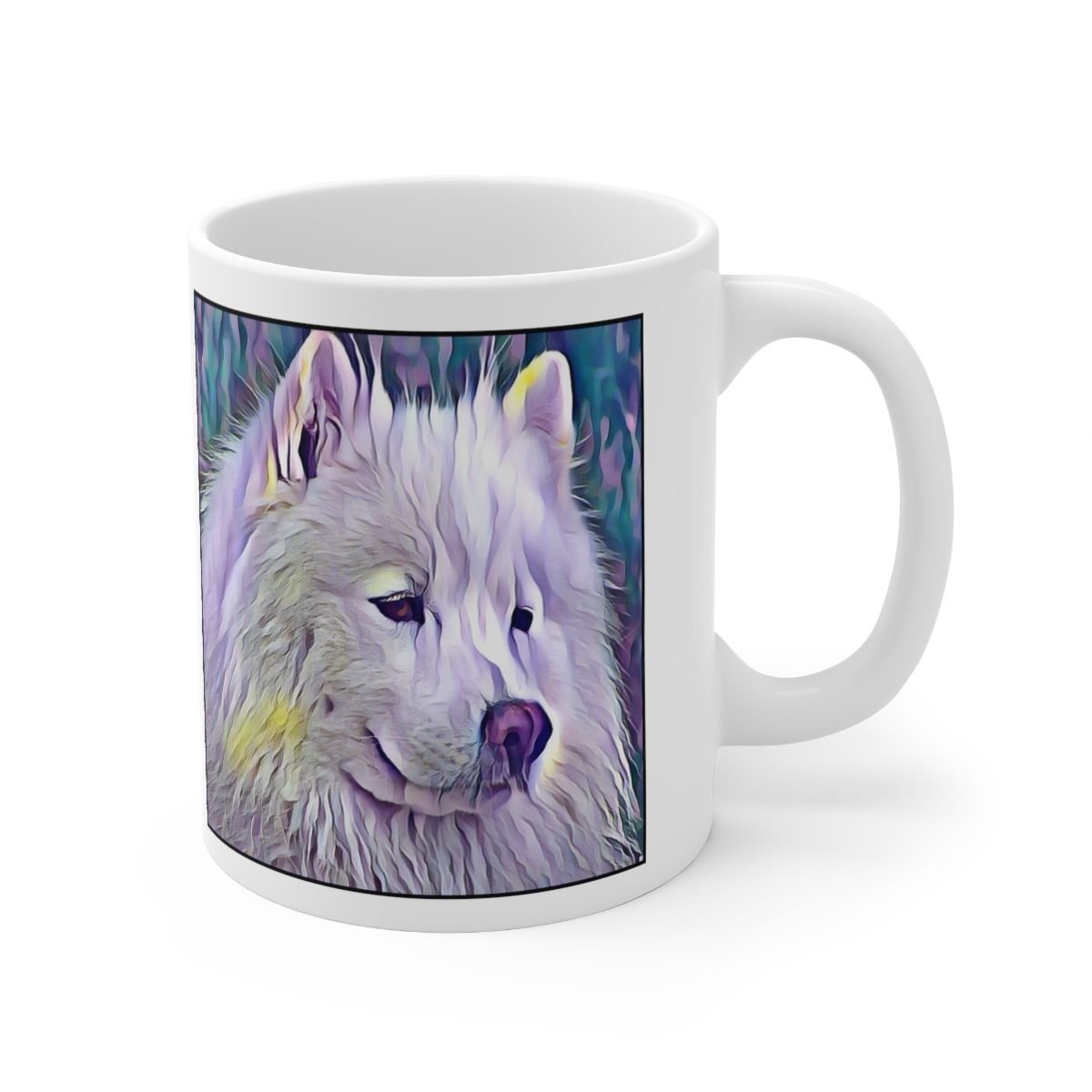 Picture of Samoyed-Lavender Ice Mug