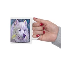 Picture of Samoyed-Lavender Ice Mug