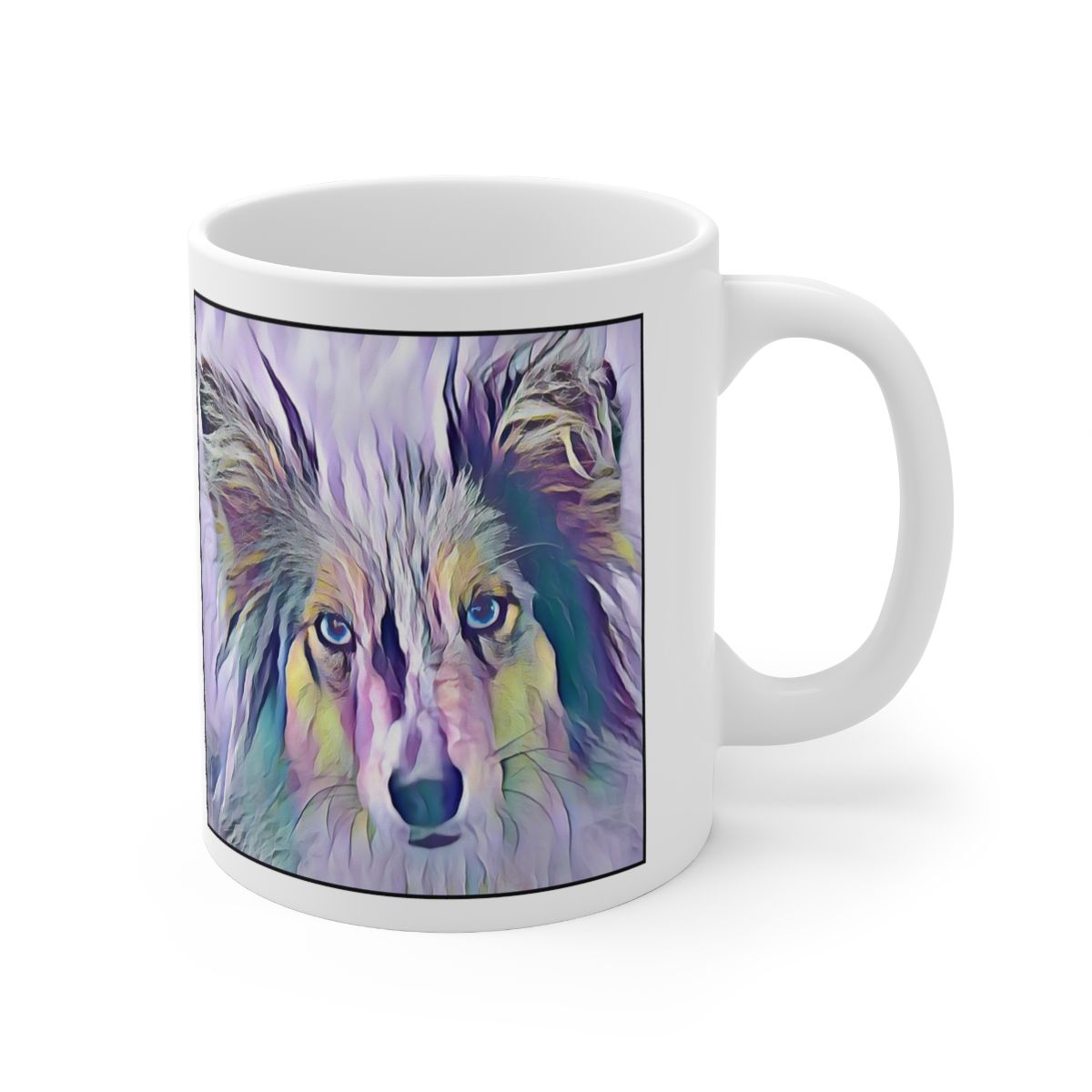 Picture of Shetland Sheepdog-Lavender Ice Mug