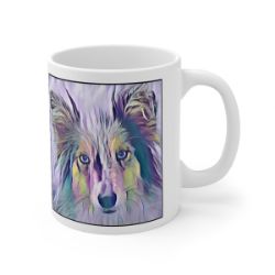 Picture of Shetland Sheepdog-Lavender Ice Mug