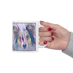 Picture of Shetland Sheepdog-Lavender Ice Mug
