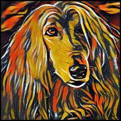 Picture of Afghan Hound-Graffiti Haus Mug
