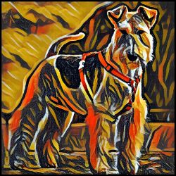 Picture of Airedale Terrier-Graffiti Haus Mug