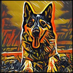 Picture of Australian Cattle Dog-Graffiti Haus Mug