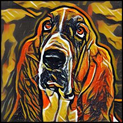 Picture of Bassett Hound-Graffiti Haus Mug