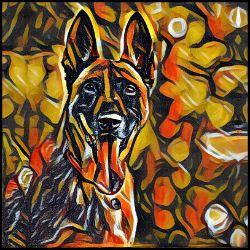Picture of Belgian Malinois-Graffiti Haus Mug