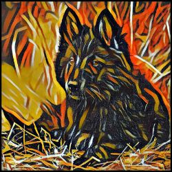 Picture of Belgian Sheepdog Belgian Shepherd-Graffiti Haus Mug