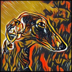 Picture of Borzoi-Graffiti Haus Mug