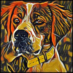 Picture of Brittany Spaniel-Graffiti Haus Mug