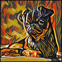 Picture of Brussels Griffon-Graffiti Haus Mug