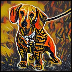 Picture of Dachshund-Graffiti Haus Mug