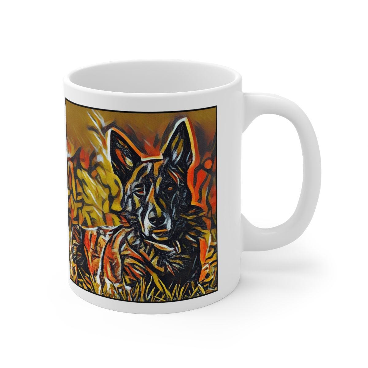 Picture of Dutch Shepherd-Graffiti Haus Mug