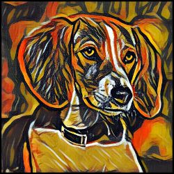 Picture of English Foxhound-Graffiti Haus Mug