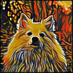 Picture of German Spitz-Graffiti Haus Mug
