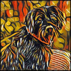 Picture of German Wirehaired Pointer-Graffiti Haus Mug