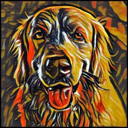 Picture of Golden Retriever-Graffiti Haus Mug