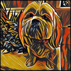 Picture of Lhasa Apso-Graffiti Haus Mug
