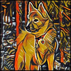 Picture of Norwegian Buhund-Graffiti Haus Mug