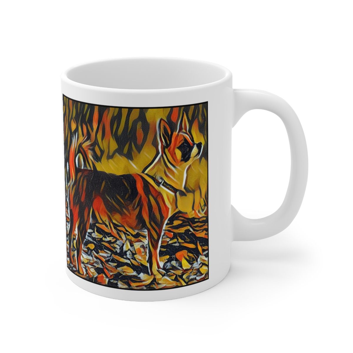 Picture of Norwegian Lundehund-Graffiti Haus Mug