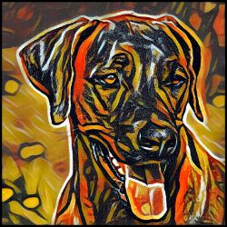Picture of Rhodesian Ridgeback-Graffiti Haus Mug