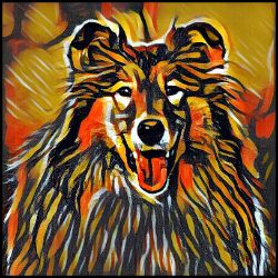 Picture of Rough Collie-Graffiti Haus Mug