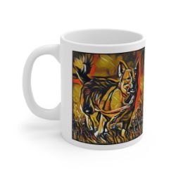 Picture of Swedish Vallhund-Graffiti Haus Mug