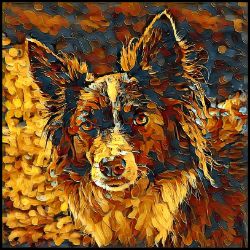 Picture of Border Collie-Painterly Mug