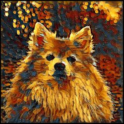 Picture of German Spitz-Painterly Mug