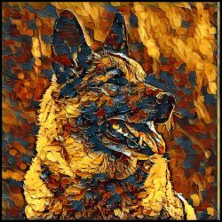 Picture of Norwegian Elkhound-Painterly Mug