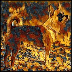 Picture of Norwegian Lundehund-Painterly Mug