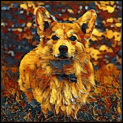 Picture of Pembroke Welsh Corgi-Painterly Mug
