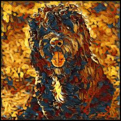 Picture of Portuguese Water Dog-Painterly Mug