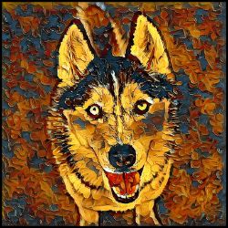 Picture of Siberian Husky-Painterly Mug