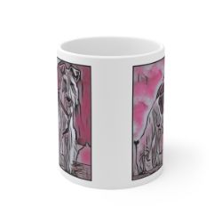 Picture of Airedale Terrier-Comic Pink Mug